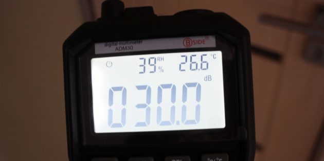 ADM 30 Multimeter: מדידת רעש