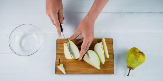 איך לבשל את הריבה: Cut אגס