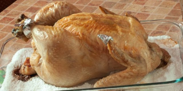 עוף מתכונים בתנור: מלח העוף השלם 