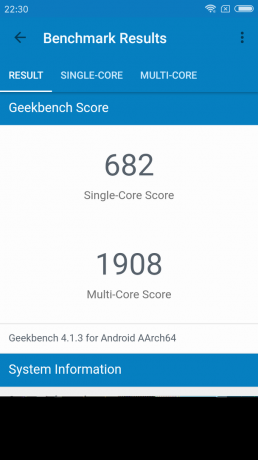 Geekbench 5a הערה redmi