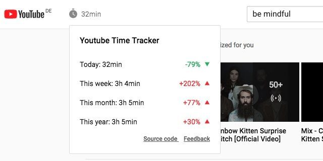 זמן Tracker YouTube