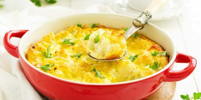 תבשיל כרובית עם ביצים וגבינה