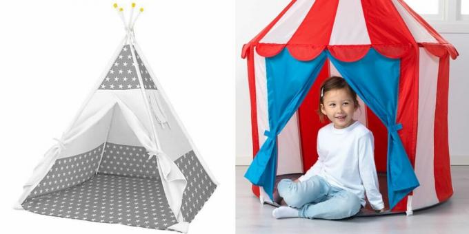 מה לתת לילדה בת 5 ליום ההולדת שלה: אוהל משחקים
