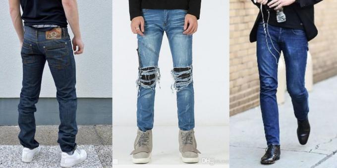 ג'ינס לגברים ממש על הדמות - 2019-2020