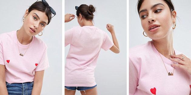 נשי אופנת חולצות מחנויות אירופאיות: Missguided חולצה עם מחשוף עגול
