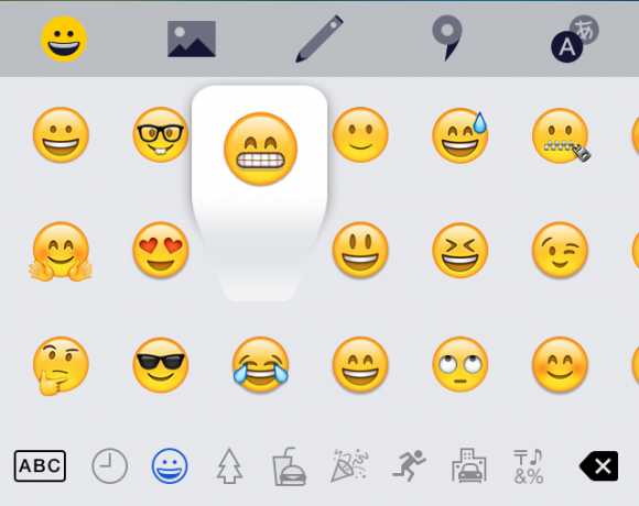 "Yandex. מקלדת ": Emoji