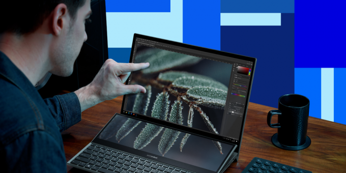 מחשב נייד OLED של ASUS ZenBook Pro Duo 15: צבע מדויק