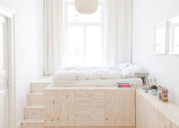 שינה צרה: שטח אחסון מתחת למיטה