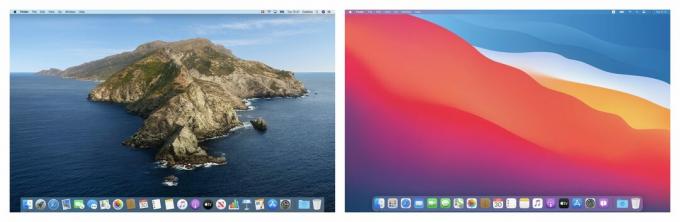 מה חדש ב- MacOS Big Sur: השוואה של הממשק עם Catalina